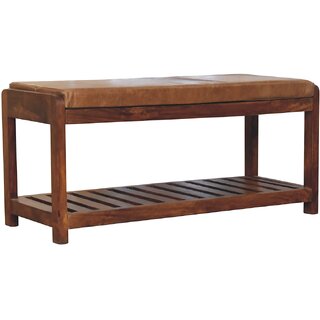 Buffalo Slatted Hallway Bench