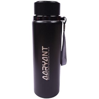 AARYANT Ranger Stainless Steel Vacuum Insulated Flask 800 ml  Hot and Cold Water Bottle Leak-Resistant (Black)