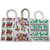 Multi colour jute bag for women and men lunch bag with zip and handle(pack of 3) Waterproof Multipurpose Bag (White, 8.5