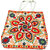 Handcrafted Embroidered Cotton Tote Bag for Women  Reusable Shopping  Travel Shoulder Bag  Multicolor Floral Design