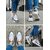 Womens Chunky Sneakers  Stylish Casual Sports Shoes for Girls  White  Blue Lace-Up Walking Shoes with Lightweight Co