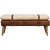 Boucl Buffalo Hide Leather Bench