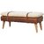 Boucl Buffalo Hide Leather Bench