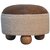 Cream Boucle Buffalo Footstool