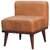 Tan Buffalo Backrest Footstool