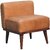 Tan Buffalo Backrest Footstool