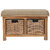 Rattan Basket Linen Bench