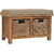 Rattan Basket Linen Bench