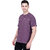 Life Dream Mens Purple Digital Print 100% Cotton Round Neck T-Shirt