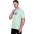 Life Dream Mens Light Green Color Block Cotton Blend Round Neck T-Shirt