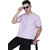 Life Dream Mens Purple Solid Cotton Blend Round Neck T-Shirt
