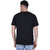 Life Dream Mens Black Batik Print Cotton Blend Round Neck T-Shirt