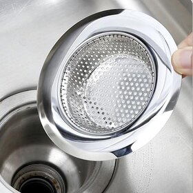 Go Store 2 Pcs Kitchen Sink Strainer Heavy Duty Stainless Steel Strainer Kitchen Drain Basin Basket Filter Stopper Drain