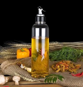 Oil Dispenser Transparent Plastic Oil Bottle  1 Liter
