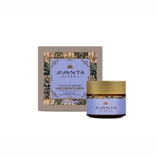 Jivanta Herbal Hair Growth Mask with Amla, Bhringraj, Neem, Fenugreek  Hibiscus for Dry, Damaged and Freezy Hair