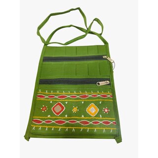 Green Women Sling Bag handcrafted shoulder sling bag for womens