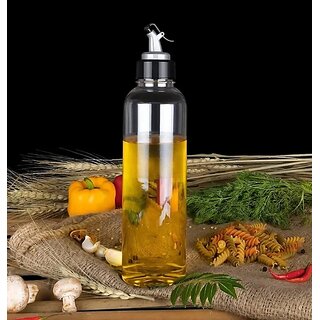 Oil Dispenser Transparent Plastic Oil Bottle  1 Liter