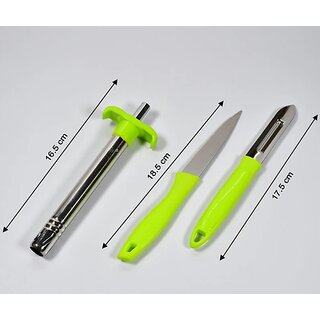 Lighter Cum knife and peeler.