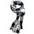 Woolen Muffler for Winter  Black  White Check Pattern Scarf  Soft Warm Fur Lined Neck Muffler for Men