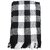 Woolen Muffler for Winter  Black  White Check Pattern Scarf  Soft Warm Fur Lined Neck Muffler for Men