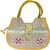 Handcrafted Jute Handbag with Bead  Shell Floral Embellishments