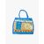 White  Blue Premium Jute Multipurpose Bag For Women
