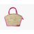 Pink Premium Jute Handcrafted Multipurpose Bag For Women