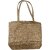 handcrafted teddy printed light brown ladies jute handbag Multipurpose Bag (Brown, 4 L)