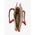 handcrafted jute tote handbag for womens Multipurpose Bag (Red, 4 L)