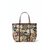 Floral Handwoven Canvas Tote Bag with Faux Leather Handles