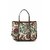 Ethnic Handwoven Canvas Tote Bag with Back Zipper Pocket