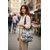 Handwoven Hemp Canvas Tote Bag with Geometric Pattern