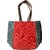 Handcrafted Hemp Tote Bag with Geometric Tribal Design
