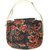 Handcrafted Hemp Shoulder Sling Bag with Floral Brocade Design