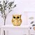 Tiny Shiny Golden Owl Showpiece for Home Decor  Handcrafted Resin Owl Statue for Living Room, Office Desk