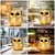 Tiny Shiny Golden Owl Showpiece for Home Decor  Handcrafted Resin Owl Statue for Living Room, Office Desk