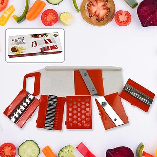 6 in 1 Vegetable Slicer, Cutter  Fruit Dicer Grater Set - The Ultimate Kitchen Tool for Effortless Meal Prep and Culinary Creativity