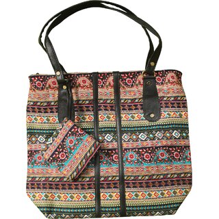 Boho Heritage Tribal Tote Bag