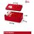 Tiny Shiny Premium Valentine Red Square Shape Box with 6 Red Roses, 2 Teddy- Valentine Gift for Girlfriend/Boyfriend