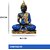 Tiny Shiny Buddha Statue for Home Decor Small  Buddha Showpiece  Buddha Idol for Home  Monk Buddha Figurines