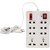 Multi Pin White Extension Board 8 Socket - 1 Switches