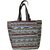 Ethnic Elephant Motif Tapestry Tote Bag