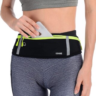 Slim Running Belt, Bounce Free Pouch Bag, Fanny Pack Workout Belt Sports Waist Pack Belt Pouch