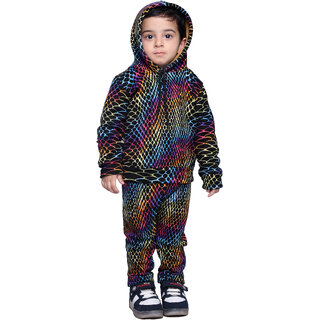 Kid Kupboard Cotton Baby Girls Sweatshirt and Sweatpant Set, Multicolor, Full-Sleeves, 3-4 Years KIDS8199