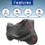 RiderRange  Grey  All-Weather Motorcycle Protection  Bike Scooter Scooty Cover  Compatible with Bajaj Pulsar NS400Z