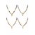 Haya Aura 4-Piece Stylish Mangalsutra Necklace Combo for Women