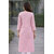 JS Tradition Women Printed, Geometric Print Pure Cotton Straight Kurta (Pink)