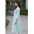 JS Tradition Women Geometric Print, Printed Pure Cotton Straight Kurta (Light Blue)