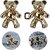 (2 Set) Teddy Clip Adjustable Waist Buckle for Loose Jeans Pants Pearl Detachable Instant Jeans Button Pins Waist Tightener Set Make The Waist Fit for Skirt Pants No Sewing Required