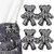 (2 Set) Teddy Clip Adjustable Waist Buckle for Loose Jeans Pants Pearl Detachable Instant Jeans Button Pins Waist Tightener Set Make The Waist Fit for Skirt Pants No Sewing Required